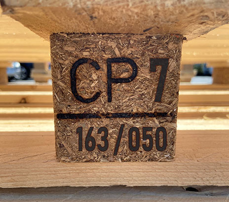 CP7 pallet brandmerk